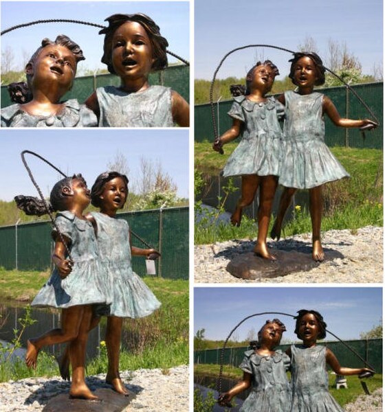 Two Girls Jumping Rope memories of carefree days and timeless friendships